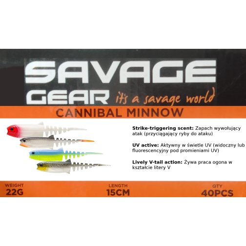 Guma Cannibal Minnow 15 cm...