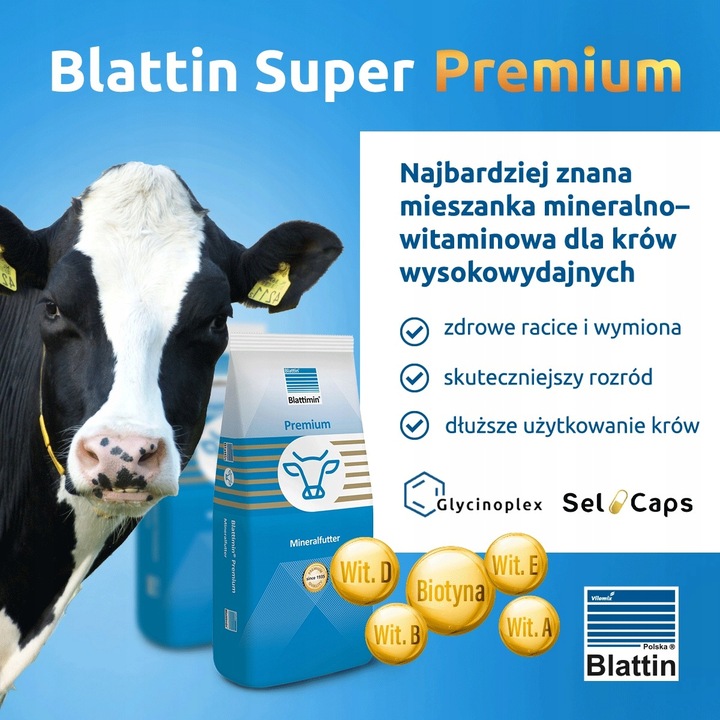 Mieszanka mineralno witaminowa dla krów mlecznych Super Premium bez GMO 25kg - obrazek 2
