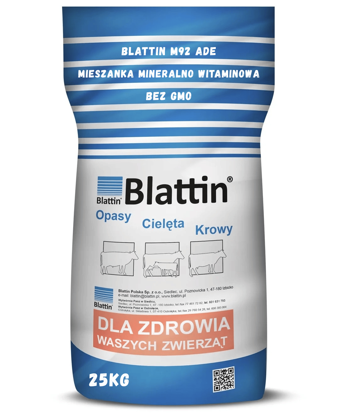 Mieszanka mineralno witatminowa dla krów mlecznych i cieląt M92 ADE bez GMO 25kg