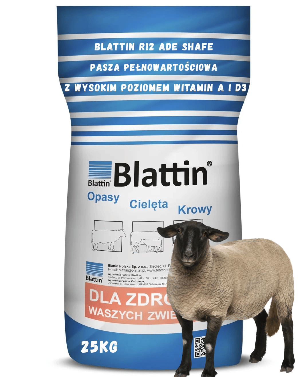 Pasza mineralno witaminowa dla Owiec R12 Ade Schafe 25kg