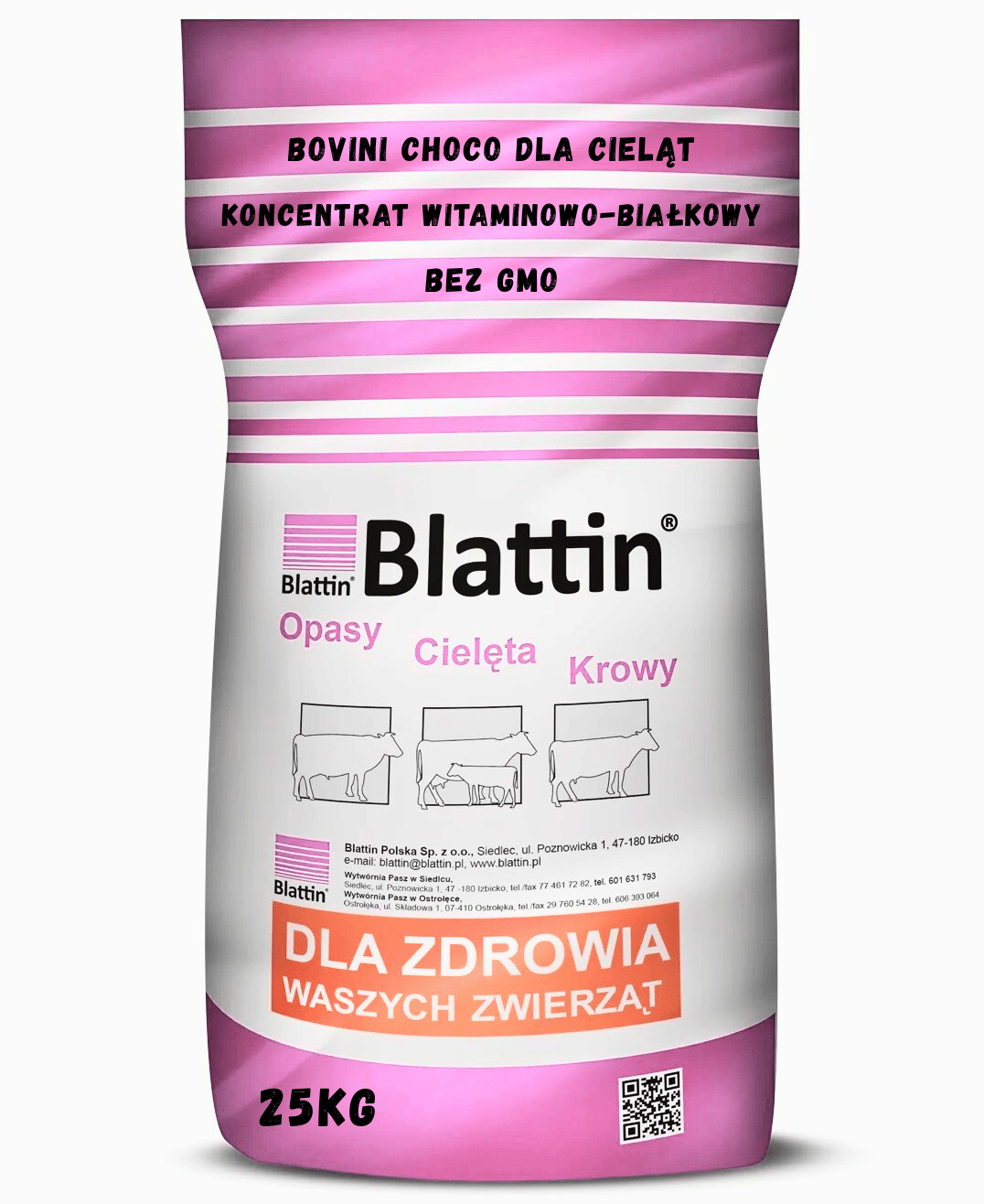 Koncentrat wysokobiałkowy dla cieląt Bovini Choco bez GMO 25kg