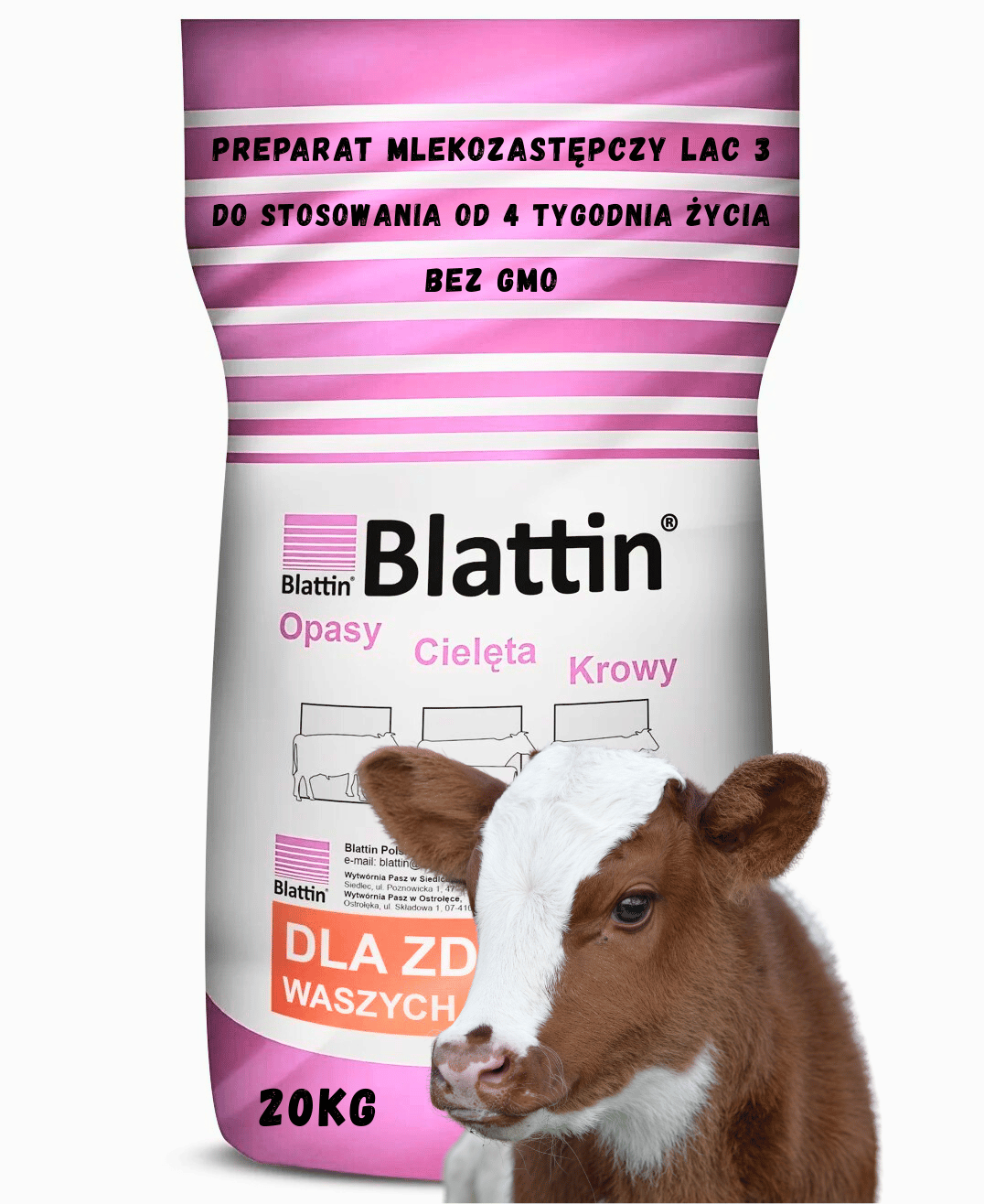 Preparat mlekozastępczy od 4 tygodnia życia LAC 3 bez GMO 20kg