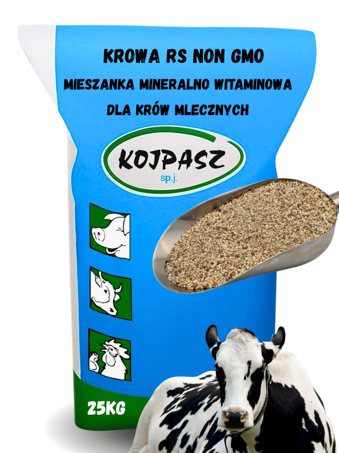 Mieszanka mineralno witaminowa dla krów mleczych Krowa RS bez GMO 25kg