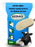 Preparat mlekozastępczy na pierwsze dni życia Extra Milk I 20kg
