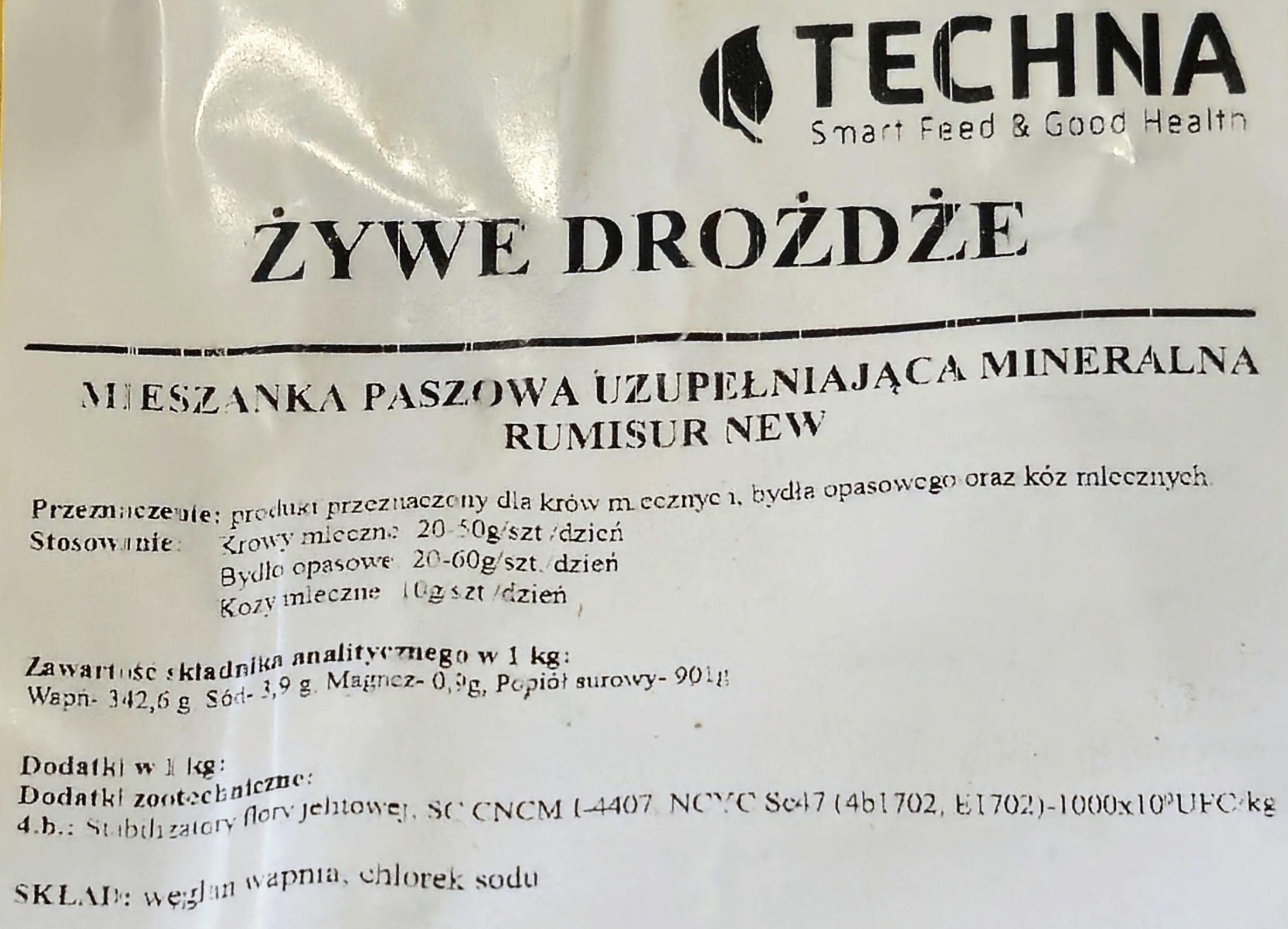 Żywe Drożdże Rumisur 25kg - obrazek 2