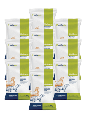 Witaminy dla drobiu i zwierząt futerkowych Polfamix Biotiderm 10kg