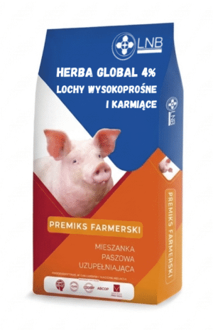Pasza dla loch wysokoprośnych i karmiących Herba Global 4% 20kg