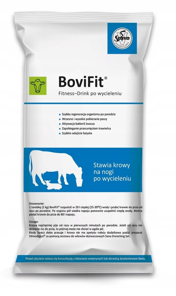 Napój izotoniczny dla krów po wycieleniu Sano Bovifit 1kg