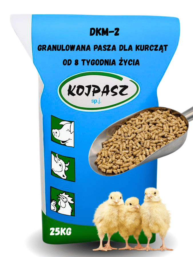 Pasza dla kurcząt od 8 tygodnia życia DKM-2 Granulat 25kg