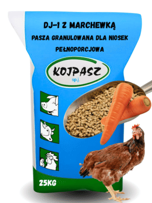 Pasza dla kur niosek DJ-1 z suszem z marchwii Granulat 25kg