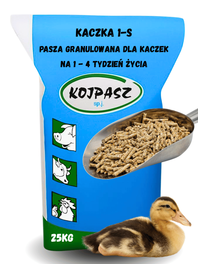 Pasza dla kaczek do 12 tygodnia życia Kaczka 1S Granulat 25kg