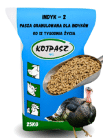 Pasza dla indyków od 12 tygodnia życia Indyk 2 Granulat 25kg