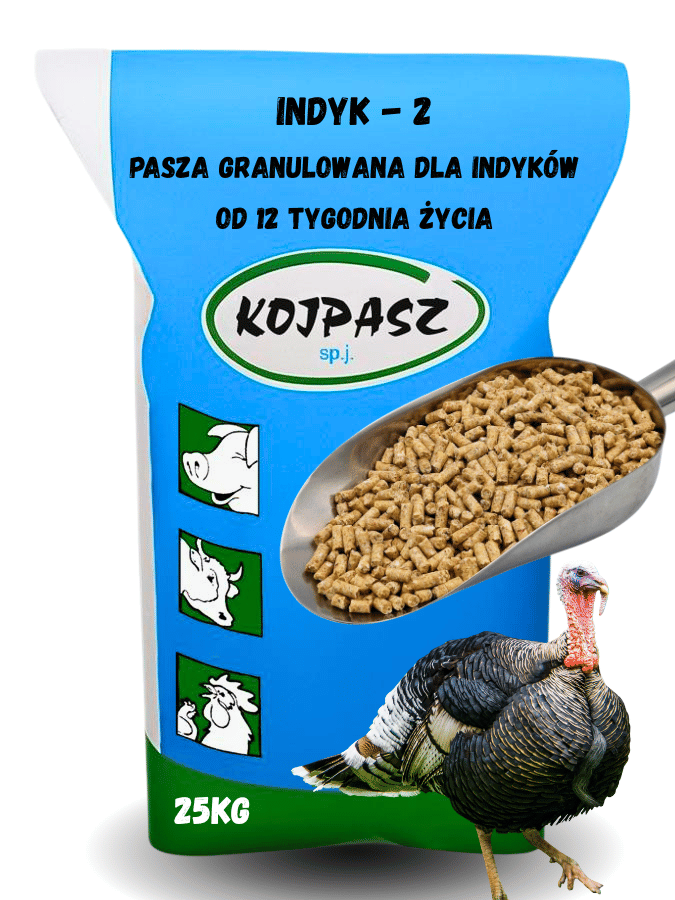 Pasza dla indyków od 12 tygodnia życia Indyk 2 Granulat 25kg