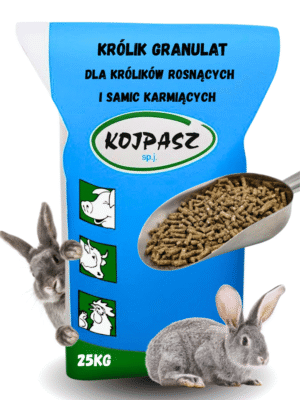 Pasza dla królików rosnących i samic karmiących Królik Granulat 25kg