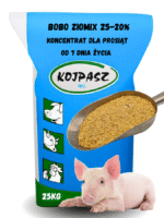 Koncentrat dla prosiąt od 7 dnia życia Bobo Ziomix 25-20% 25kg