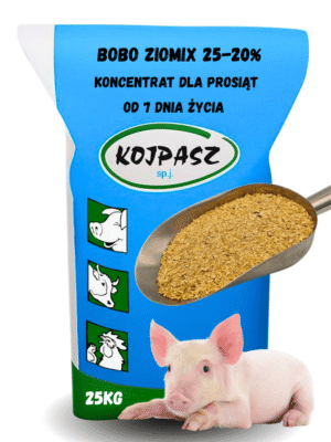 Koncentrat dla prosiąt od 7 dnia życia Bobo Ziomix 25-20% 25kg