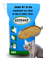 Pasza pełnoporcjowa dla tuczników Ziomix WT 15-10% 25kg