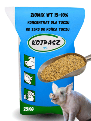 Pasza pełnoporcjowa dla tuczników Ziomix WT 15-10% 25kg