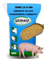 Koncentrat dla loch wysokoprośnych i karmiących Ziomix LK 16-18% 25kg