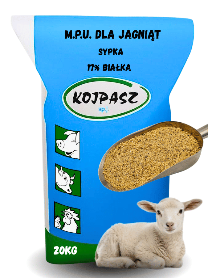 Pasza dla jagniąt z dużą zawartością białka sypka 20kg