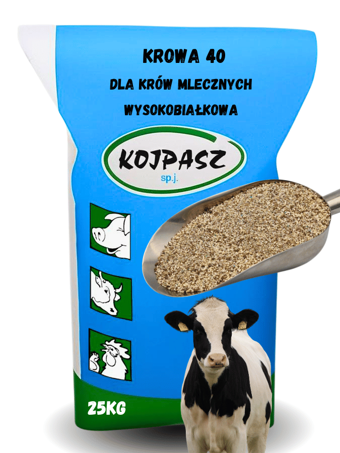 Wysokobiałkowa mieszanka dla krów mlecznych Krowa 40 25kg