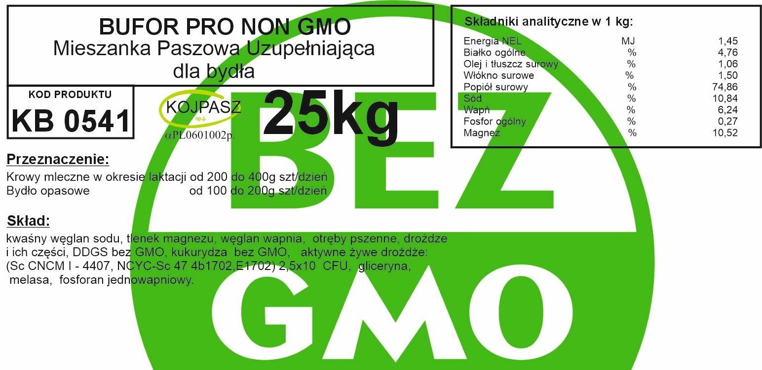 Bufor Pro bez GMO 25kg - obrazek 2