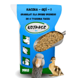 Kaczka-Gęś-1 Granulat dla drobiu wodnego na 1-4 tydzień życia 19kg