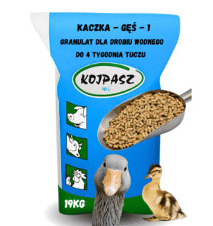 Kaczka-Gęś-1 Granulat dla drobiu wodnego na 1-4 tydzień życia 19kg
