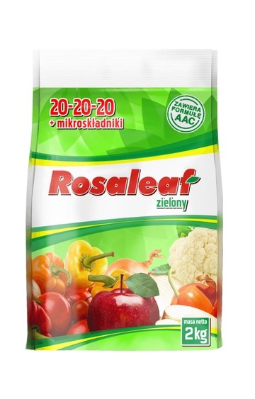 Rosaleaf Zielony 20-20-20+2MgO+Te Wieloskładnikowy 2kg